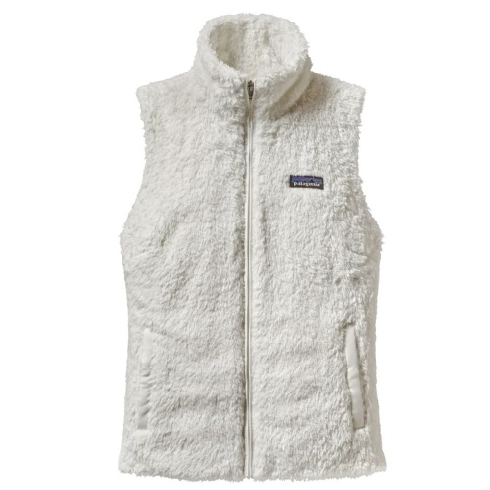 Patagonia Los Gatos Fleece Vest White XS 25216 Slim Fit High Pile Sherpa
